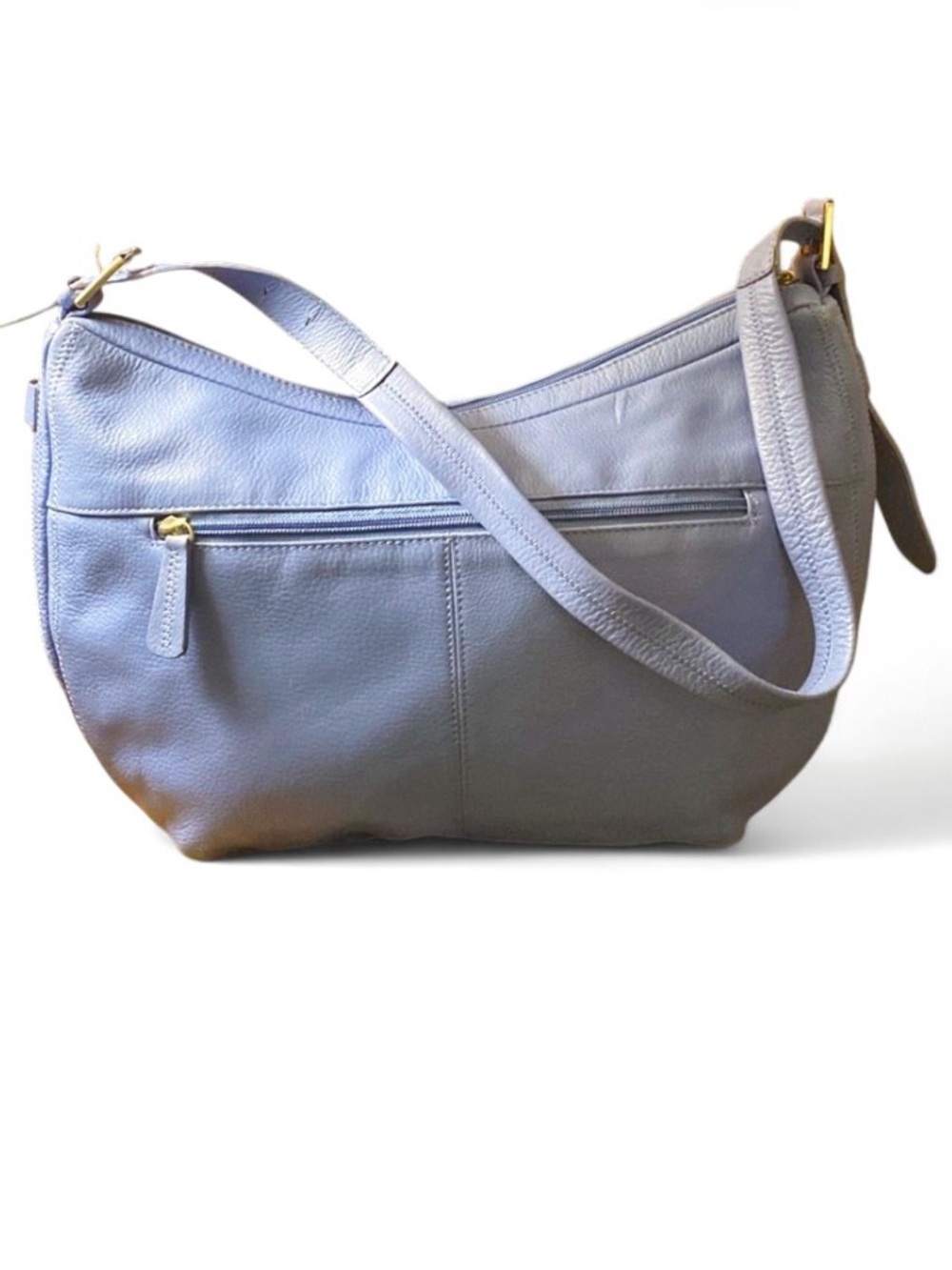 Stone Mountain NWOT Sapphire Blue Pebbled Leather Hobo Shoulder Bag Wedding